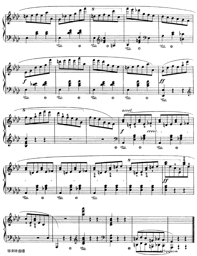 降A大调圆舞曲作品42-肖邦10