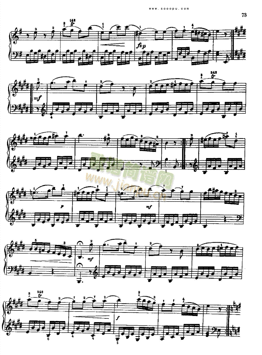 奏鸣曲八1778年出版 键盘类 钢琴10