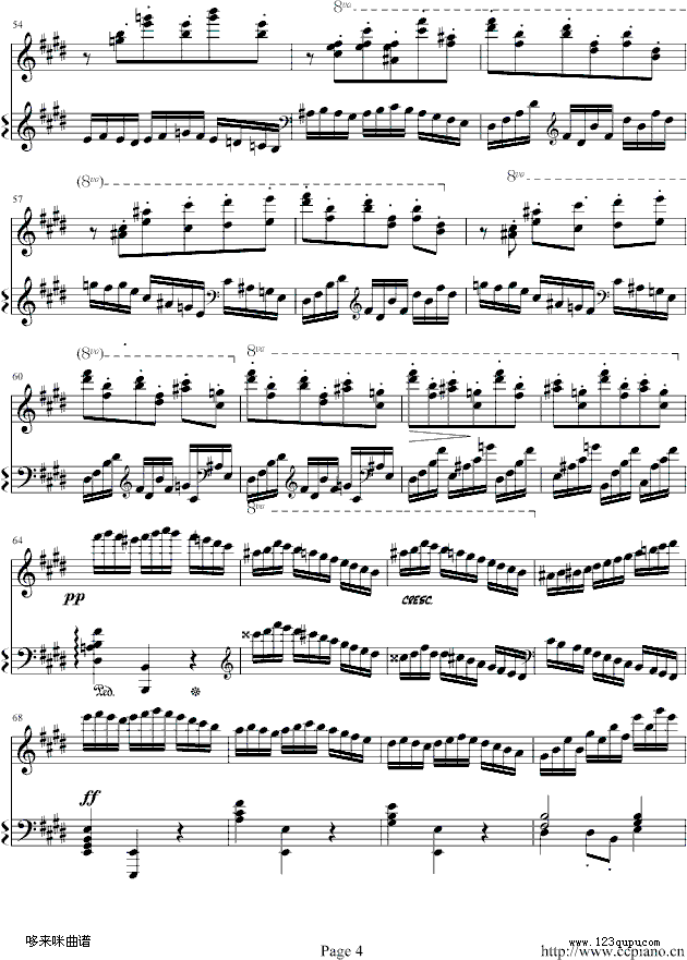 练习曲(NO.1)-莫什科夫斯基4