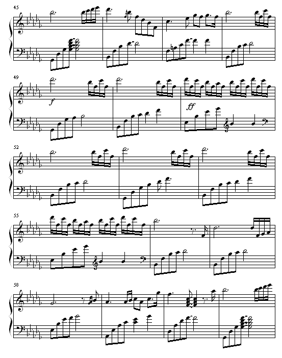 眼泪钢琴曲Tears（一往琴声）改4