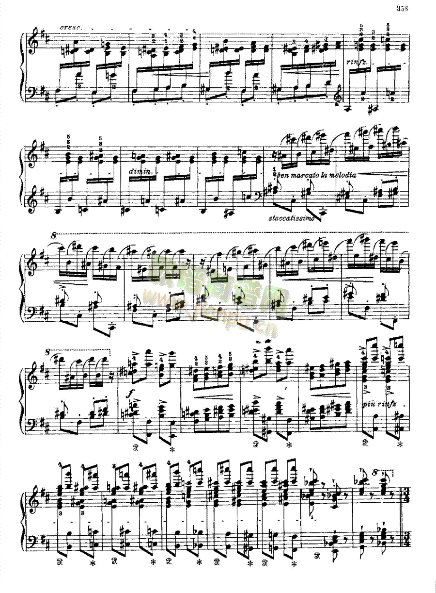 西班牙狂想曲 键盘类 钢琴23