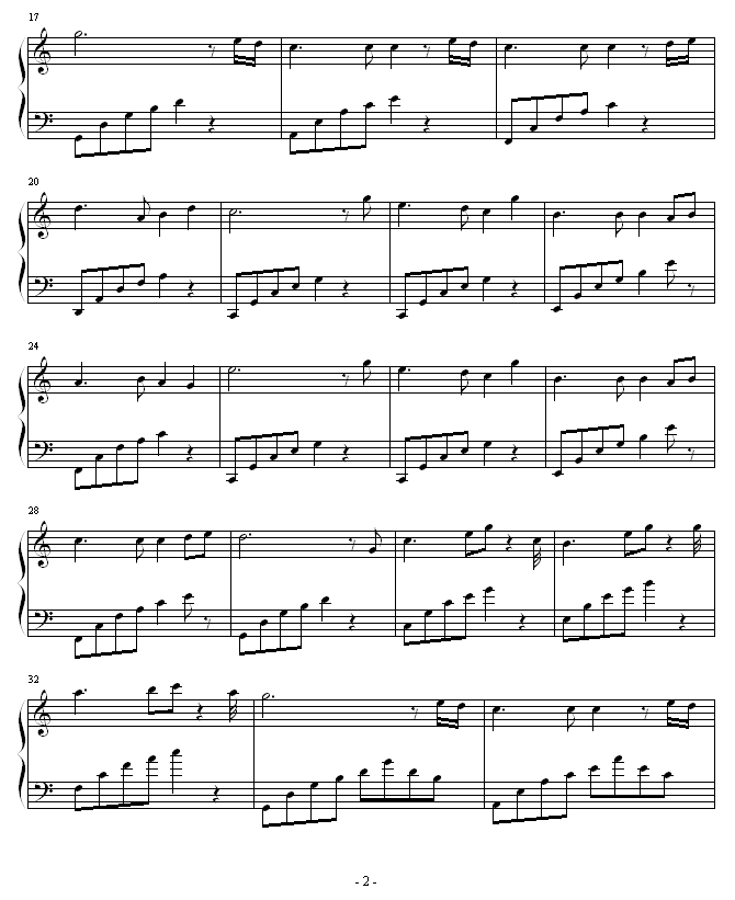 月亮代表我的心-(简易版)2