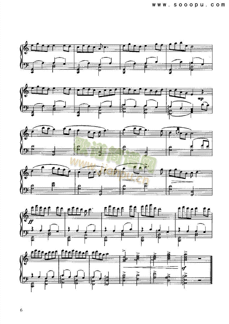 号管舞曲 键盘类 钢琴6