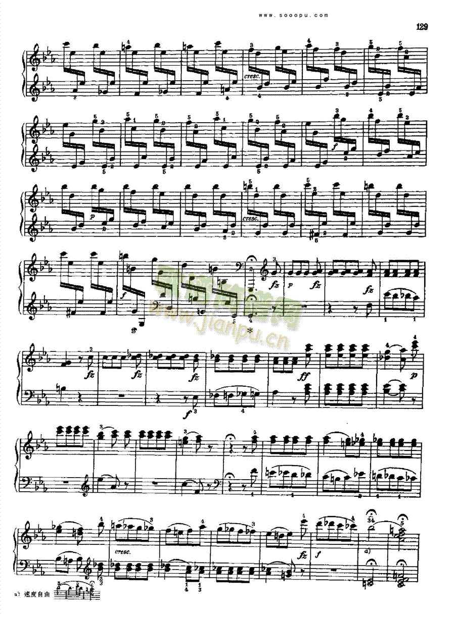 奏鸣曲十二(献给玛格达莲娜.冯.库尔茨贝格) 键盘类 钢琴15