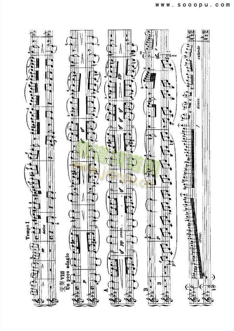 变奏曲―四手联弹 键盘类 钢琴10