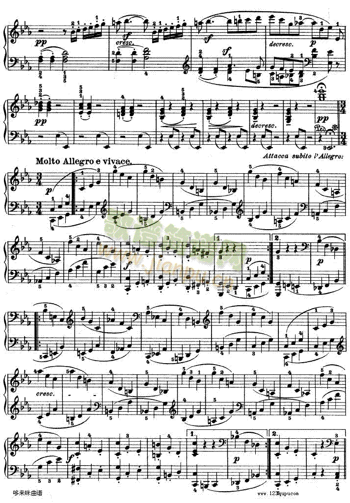 第十三钢琴奏鸣曲-（Op.27 No.1）-贝多芬4