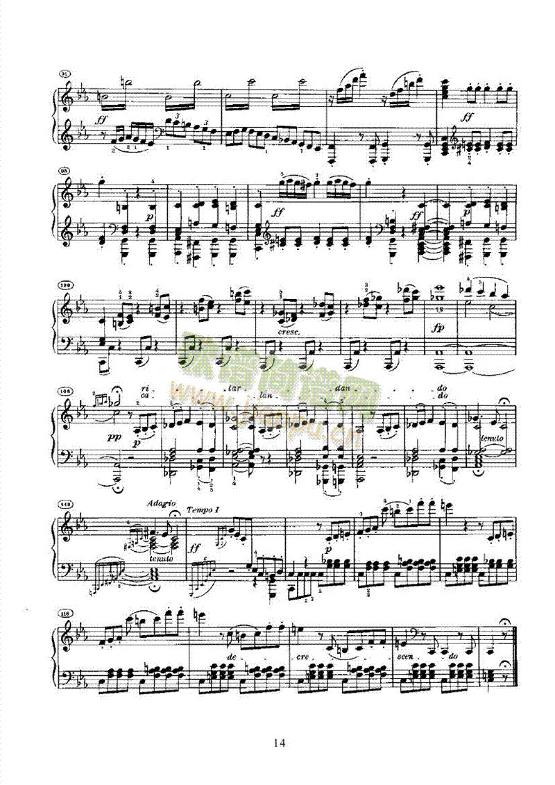 奏鸣曲(Opus10 Nr.1) 键盘类 钢琴14