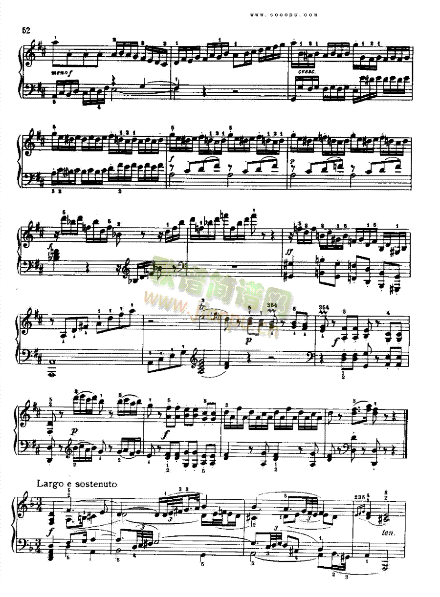 奏鸣曲六(献给奥恩布鲁格的姐妹们) 键盘类 钢琴5