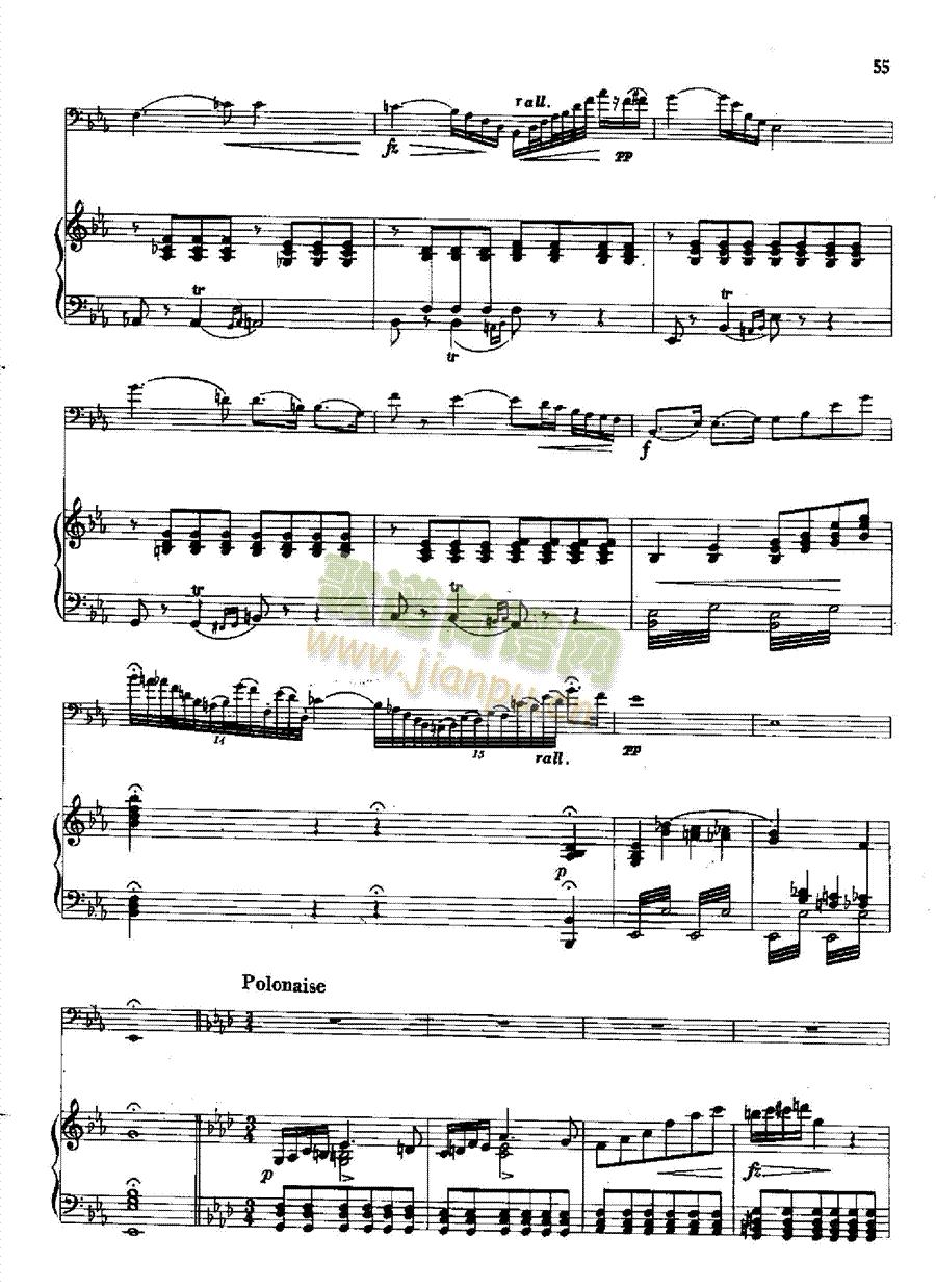 引子与波兰舞曲(钢伴) 管乐类 长号4