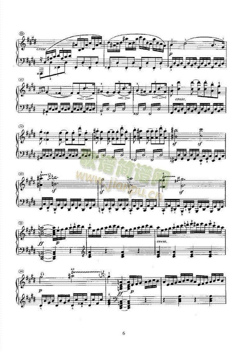 奏鸣曲(Opus27 Nr.2) 键盘类 钢琴6