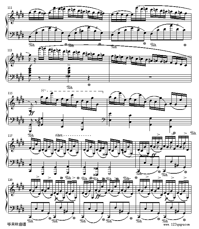 幻想即兴曲-滴漏打谱-肖邦9