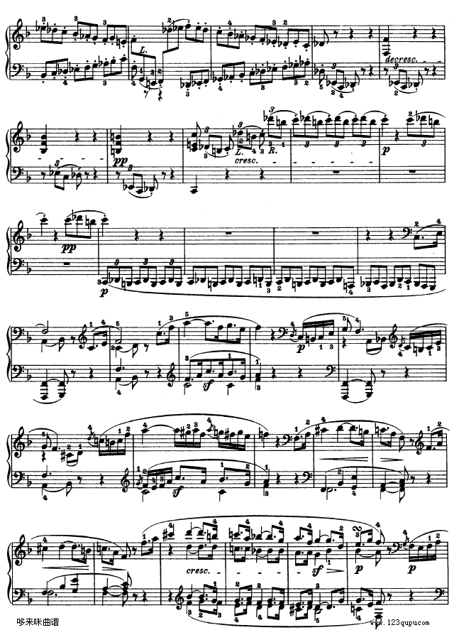 第二十二钢琴奏鸣曲-Op.54-贝多芬3