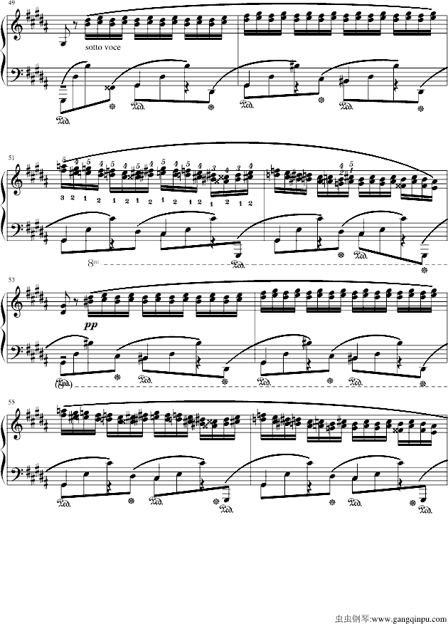 肖邦三度练习曲(op.25 no.6)7