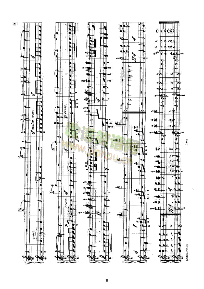 婚礼进行曲（四手联弹） 键盘类 钢琴6
