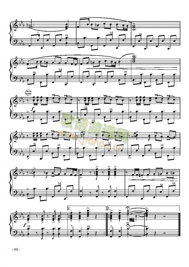五级乐曲《阿拉伯民间舞曲》 键盘类 手风琴3