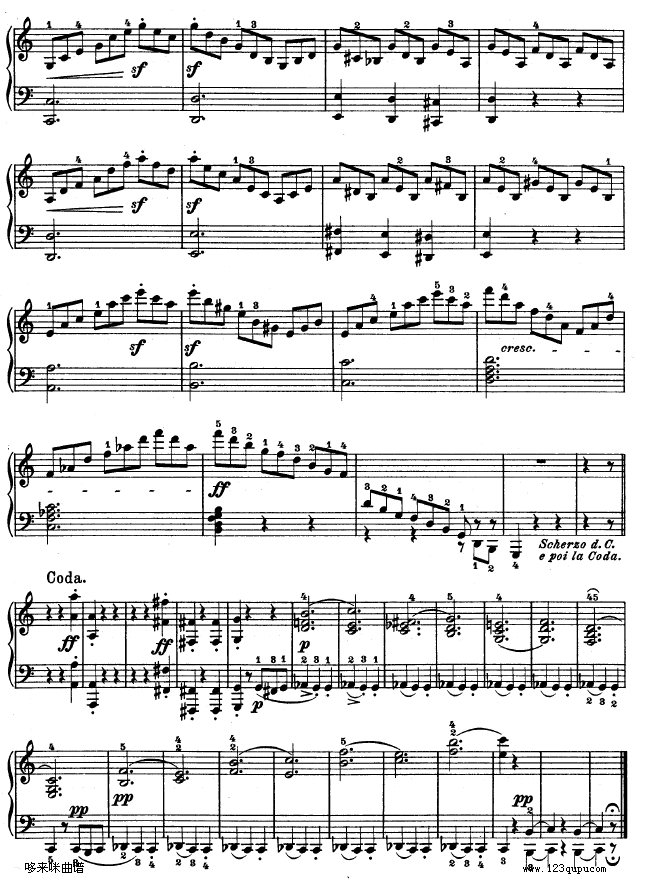 第三钢琴奏鸣曲 -Op.2 No.3-贝多芬17