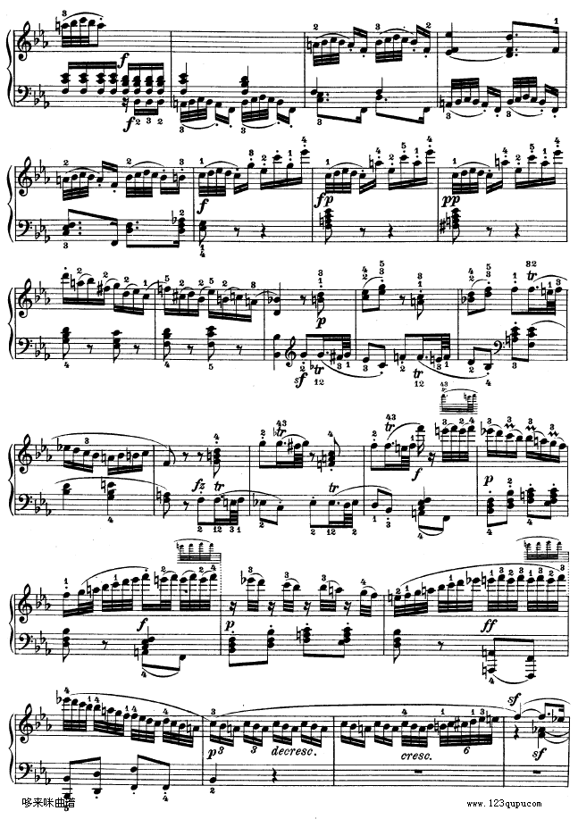 降E大调第四钢琴奏鸣曲-Op.7-贝多芬19