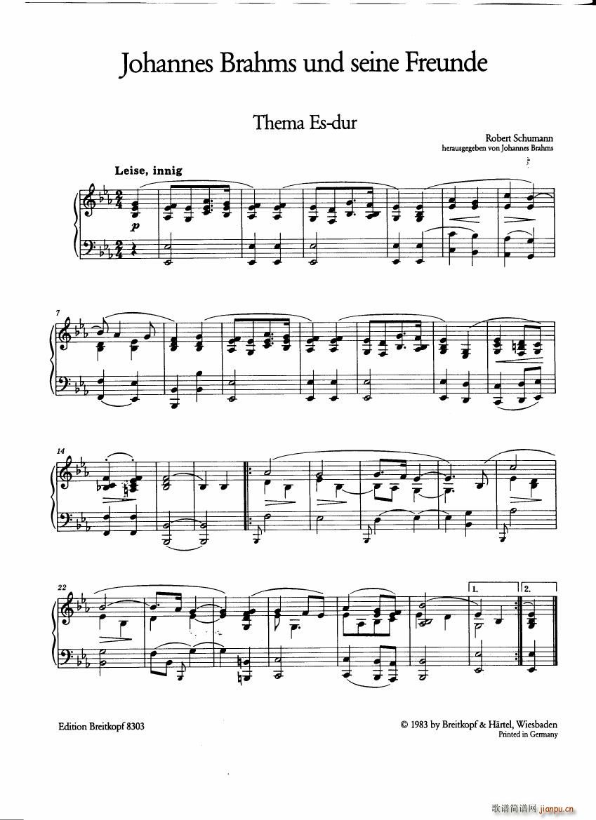 Brahms and his friends Anthology 15