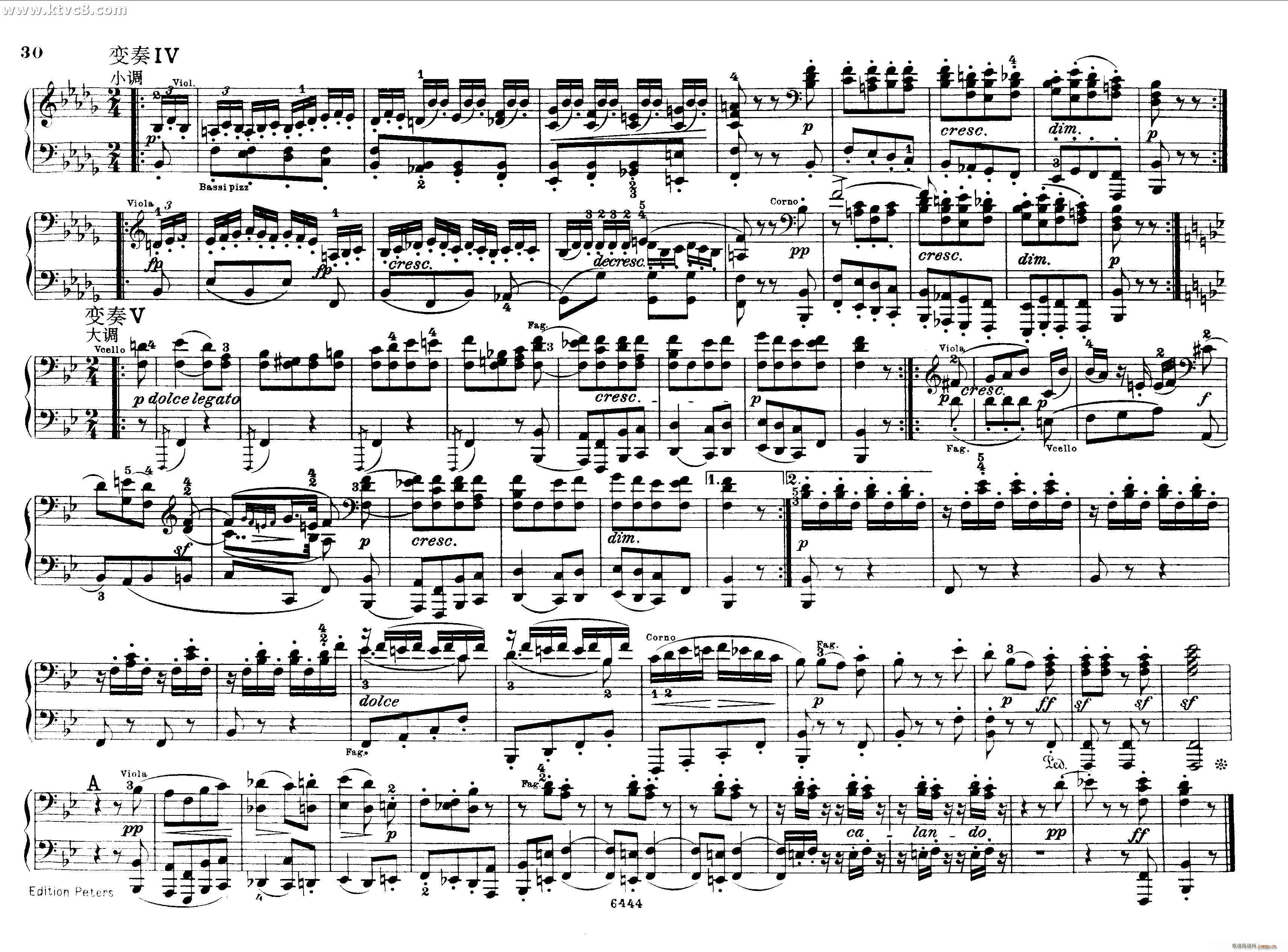 贝多芬大七重奏Op 20 钢琴四手联弹29