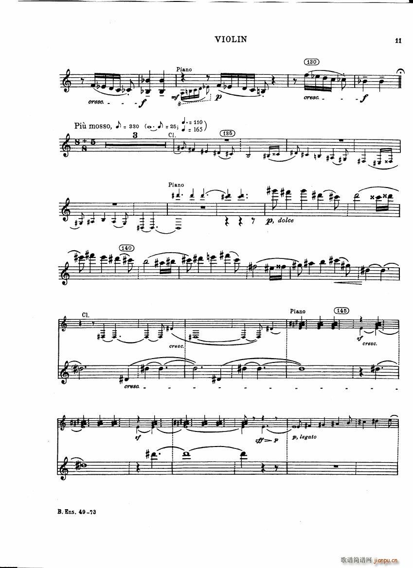 Bartok SZ 111 Contrasts violin11