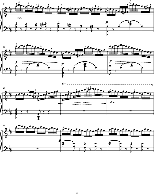 练习曲Op.740 No.3-钢琴谱(钢琴曲)-车尔尼-Czerny4
