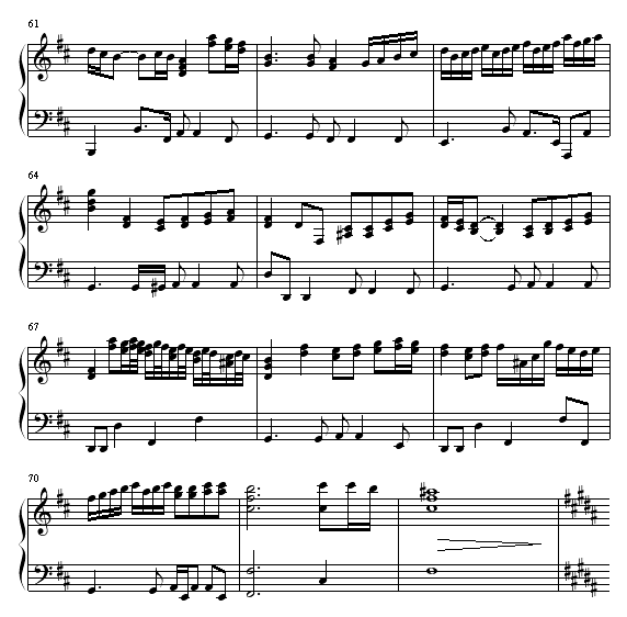 ENDLESS RAIN-钢琴谱(钢琴曲)-X-JAPAN6