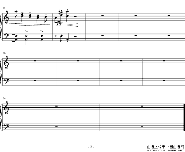 极简单版的四小天鹅舞曲钢琴谱 四小天鹅舞曲钢琴谱2