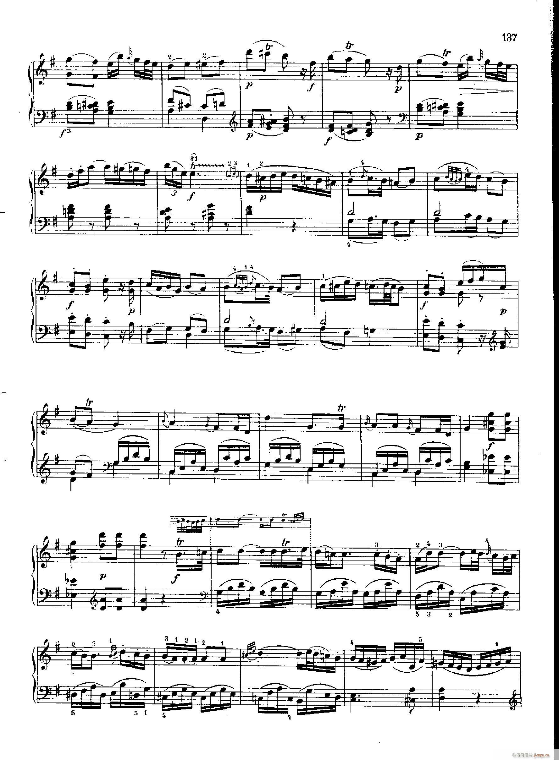 奏鸣曲Nr.810 键盘类 钢琴（下部）_莫扎特7