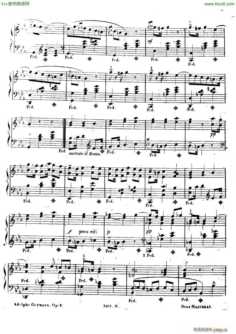 Gutmann Adolf Deux mazurkas opus 94