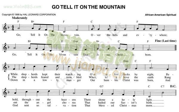 59.GO TELL IT ON THE MOUNTAIN1