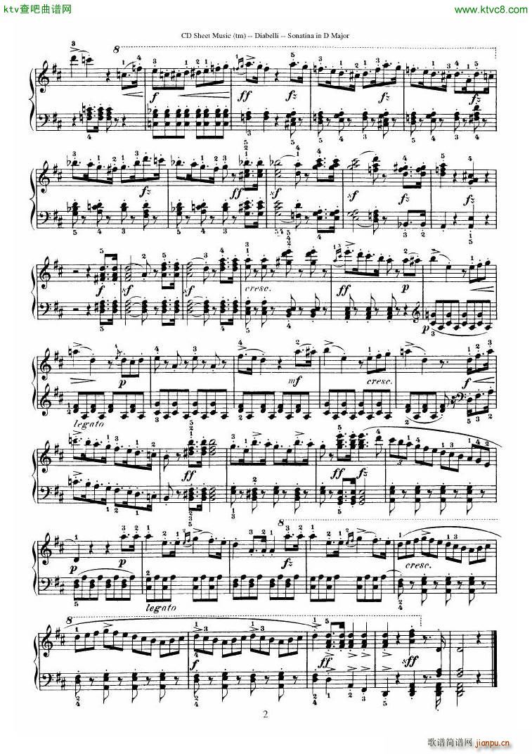 Diabelli Sonatinas Op 168 No 1 7 34P20
