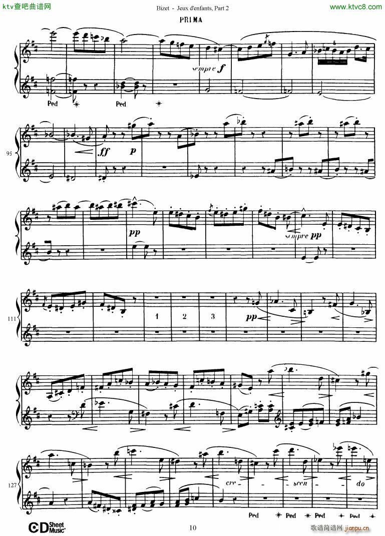 Bizet Jeaux d Enfants Part II11