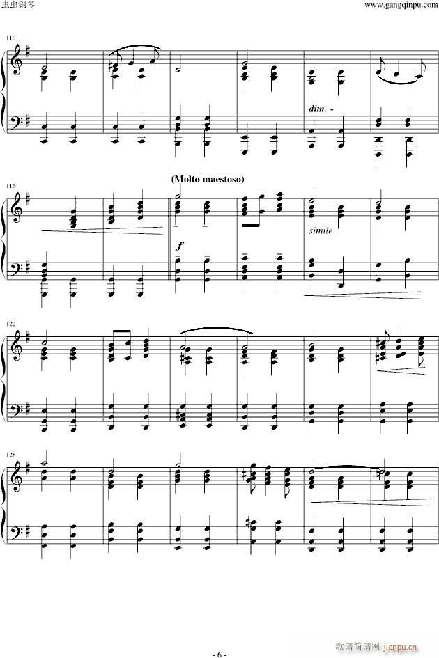 爆难第一号威风凛凛进行曲钢琴_埃尔加-Edward Elgar6