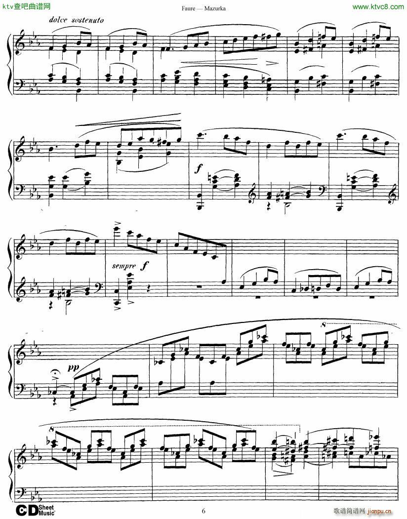 Faure Mazurka Op 326