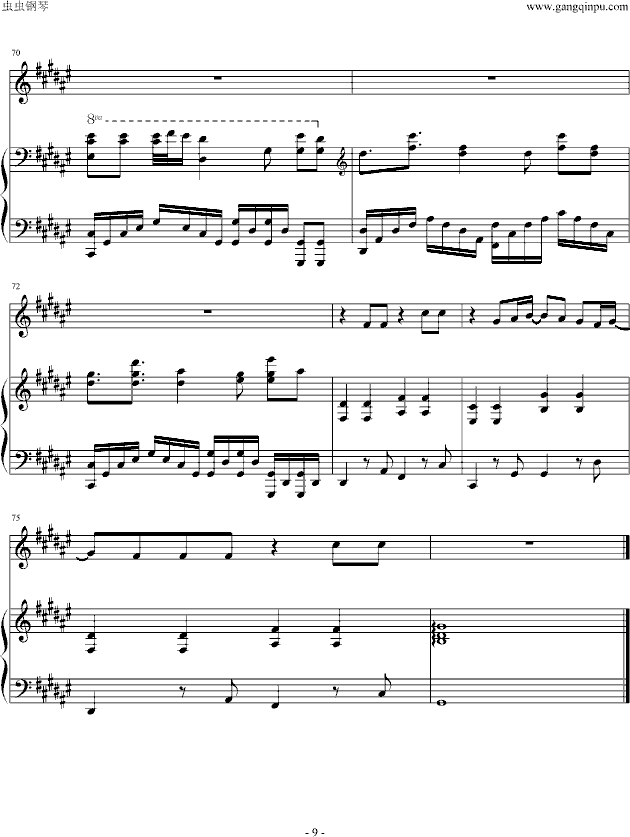 Into The Fire-Thirteen Senses（伴奏）-钢琴谱(钢琴曲)-Thirteen Senses9
