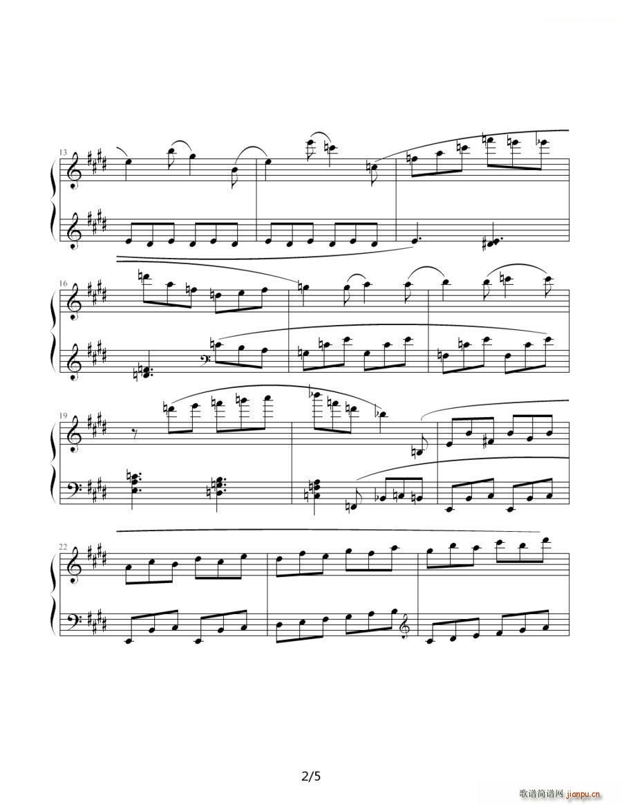 肖斯塔科维奇―前奏曲（9） E大调2