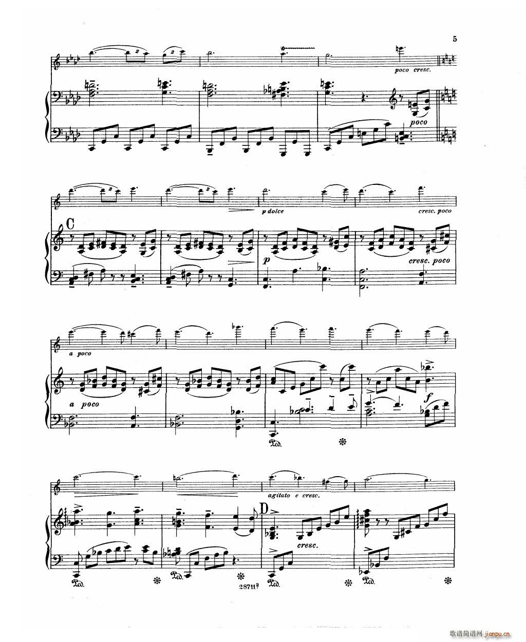 Bowen Barcarolle for violin and piano7