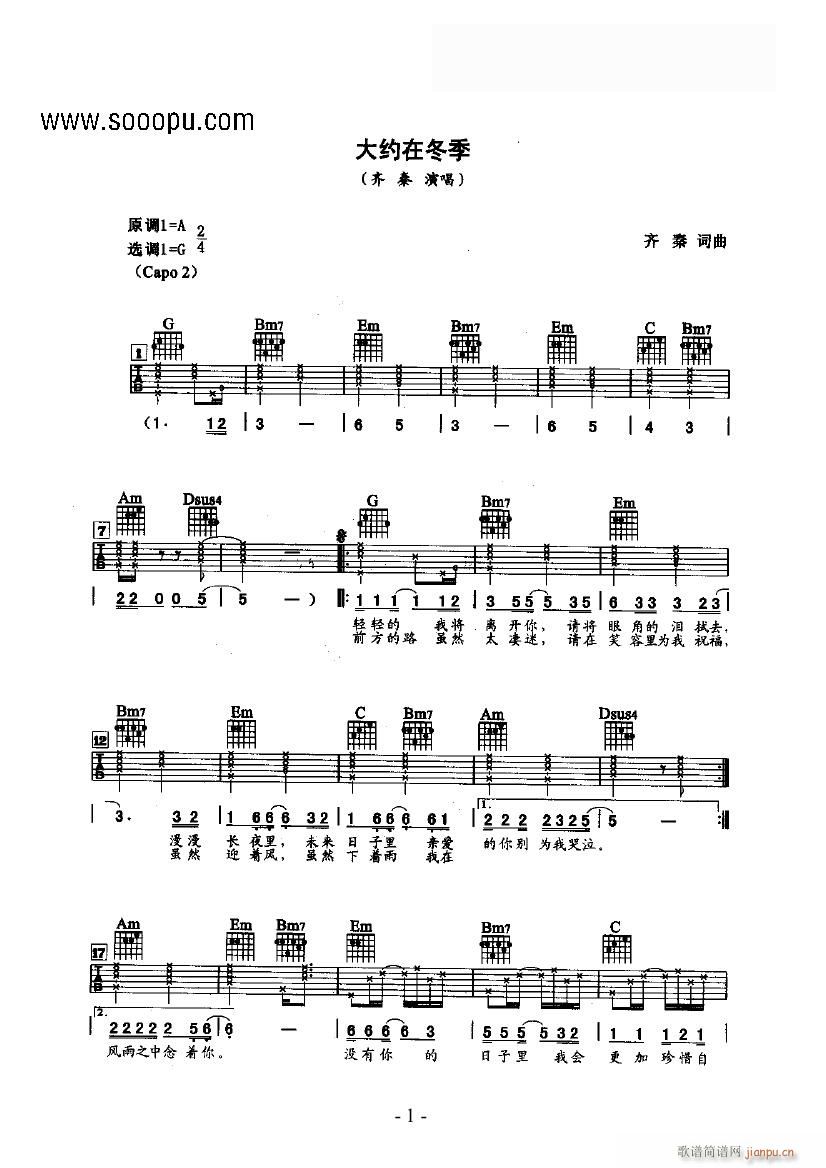 大约在冬季2_齐秦1