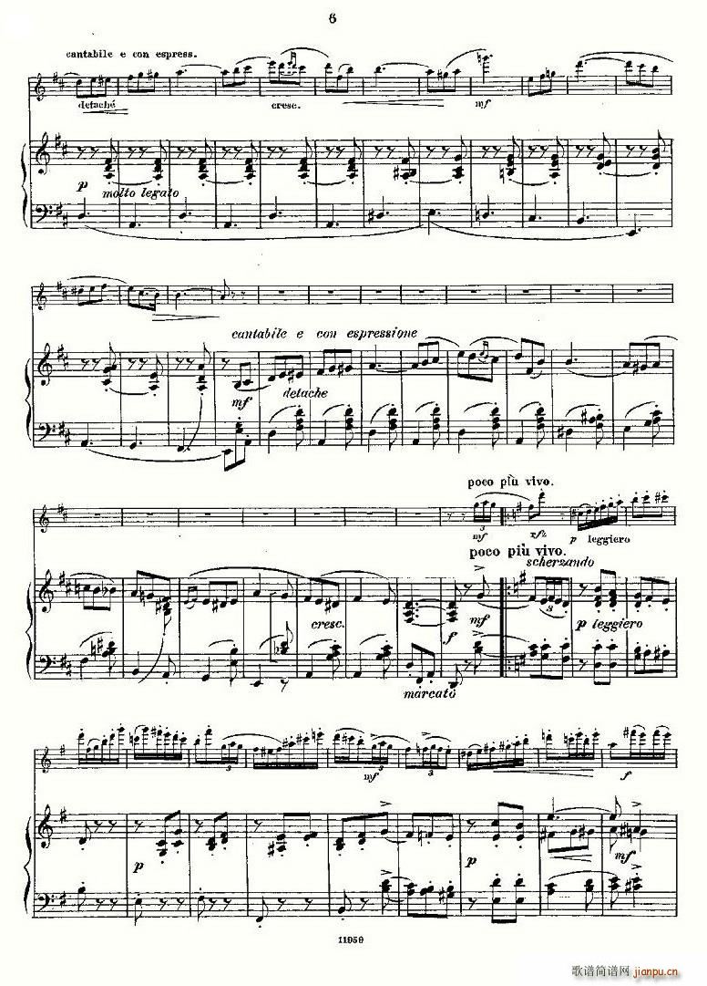 L'Hirondelle.Op.44（长笛+钢琴伴奏）5