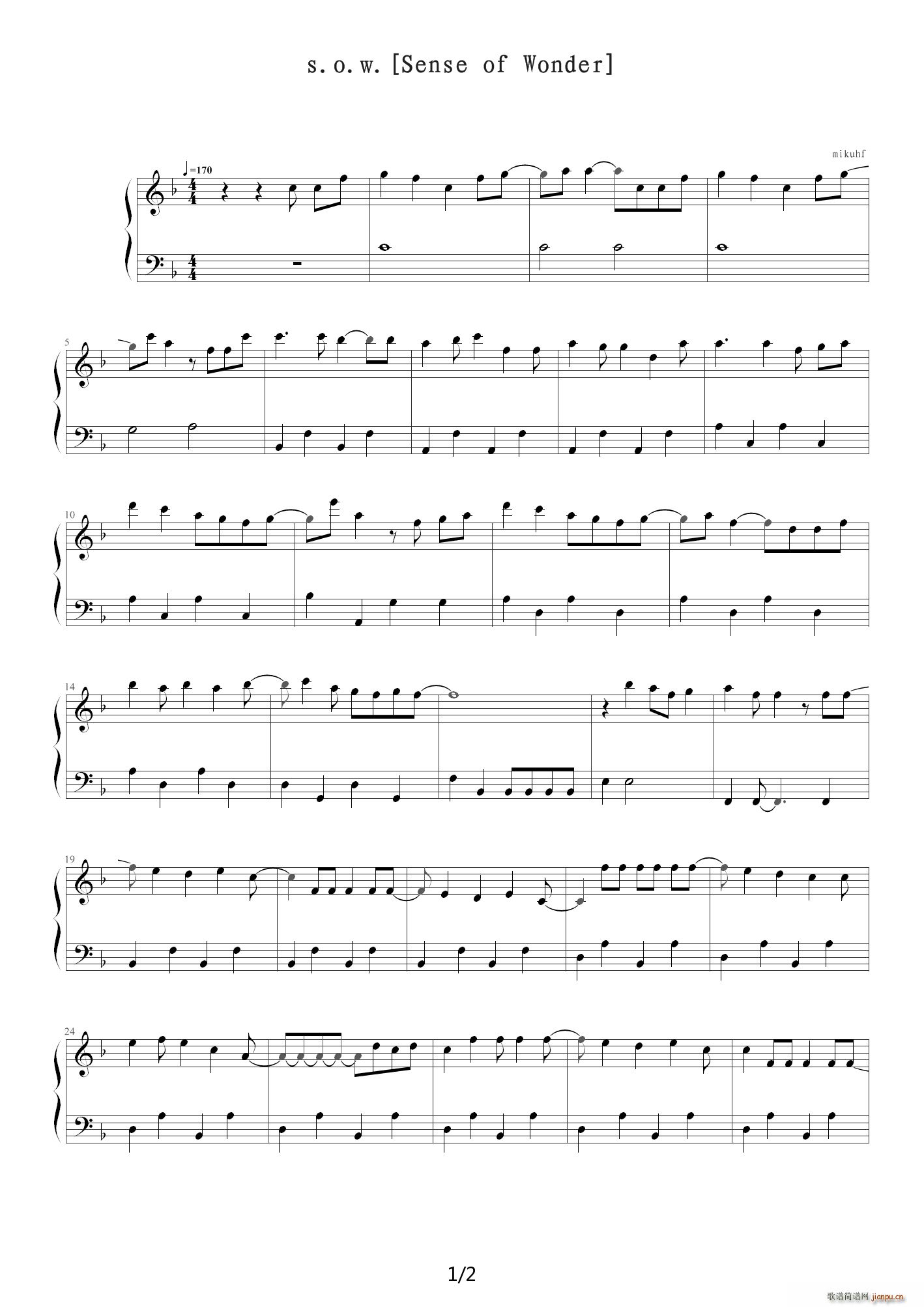 妖精的尾巴--S O W センスオブワンダ` F调1