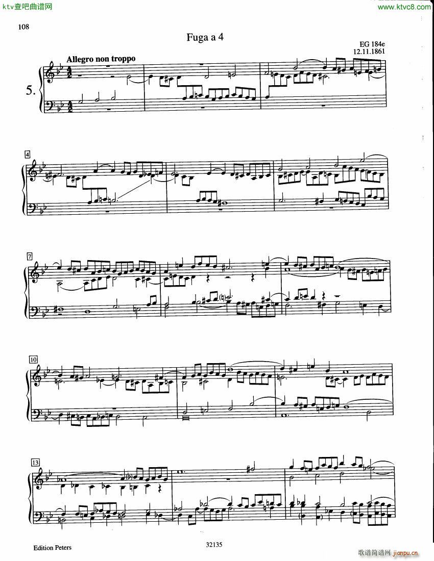 Grieg 7 Fugues EG184a 184g8