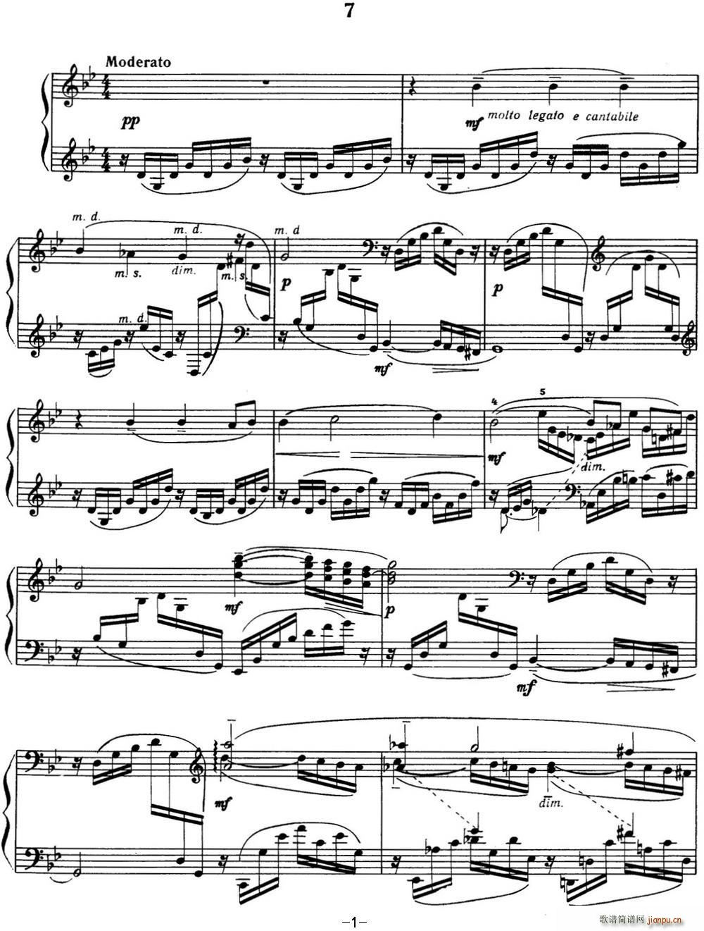 拉赫玛尼诺夫 音画练习曲7或8 Etudes tableaux Op 33 No 71