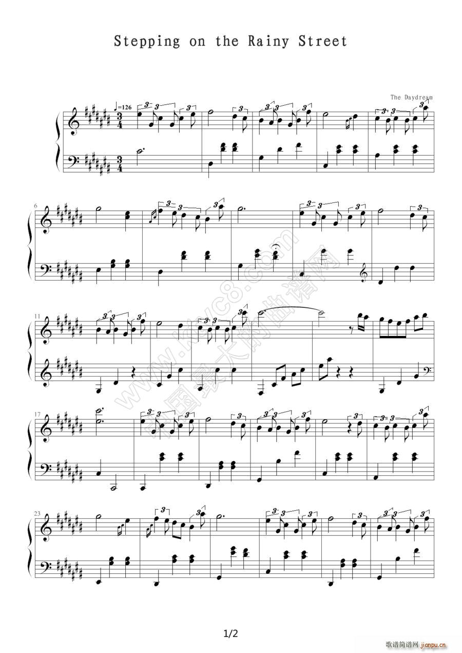 Stepping on the Rainy Street（雨中漫步）1