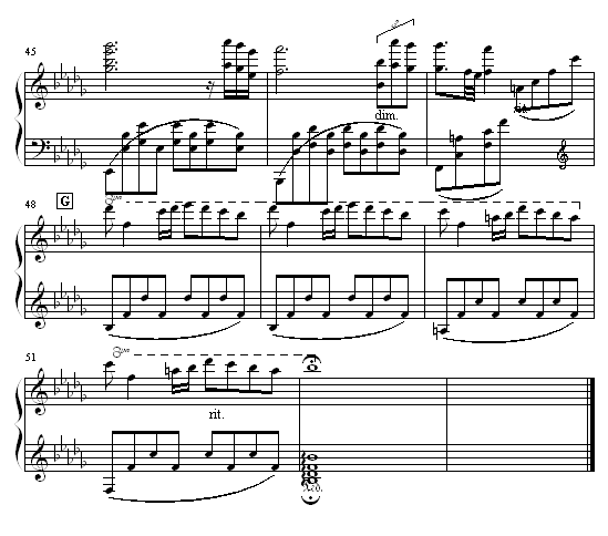 秋日私语-钢琴谱(钢琴曲)-克莱德曼5