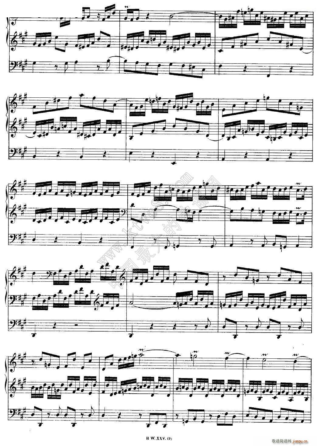 巴赫18首赞美诗前奏曲（14）（双排键电子琴）4