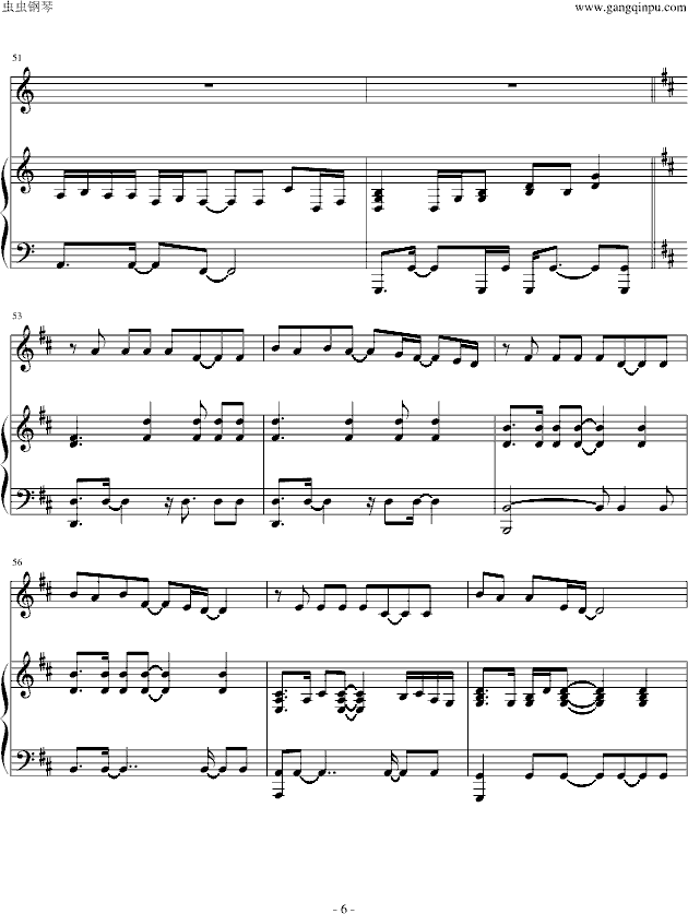 listen to your heart（弹唱版） -钢琴谱(钢琴曲)-DHT6