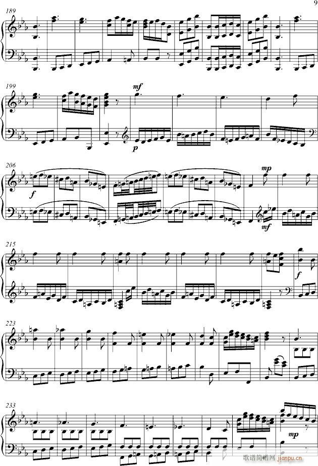 Symphony No.1 for Piano Solo_莫扎特9