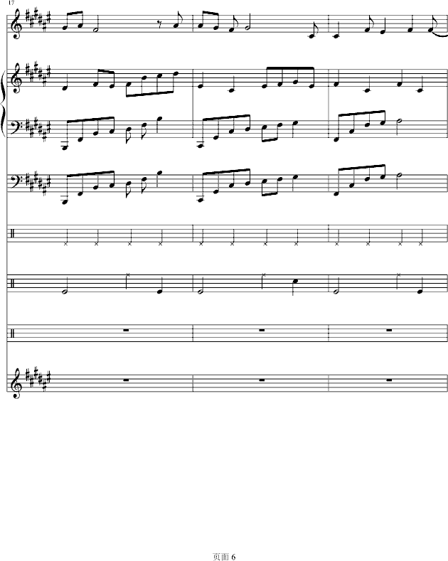 幸亏有你（lokong作品）-钢琴谱(钢琴曲)-小爱克6