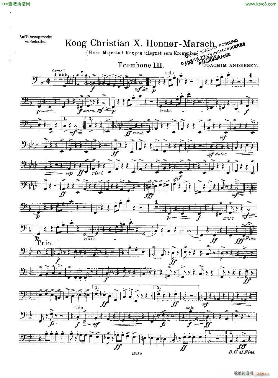 Andersen Kong Christian X Honn rmarsch orch27