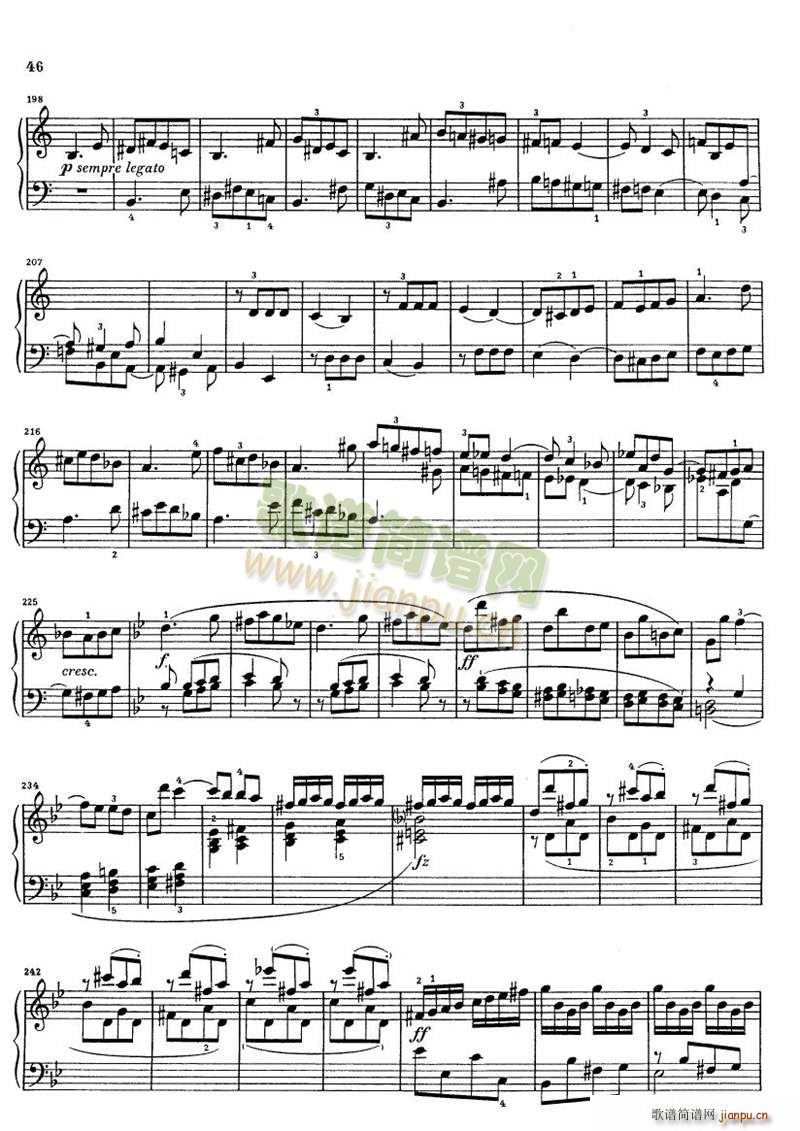 克莱门蒂g小调钢琴奏鸣曲 17 234